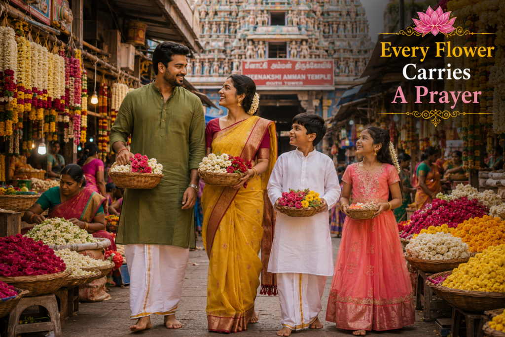 Family Outfit for Meenakshi Temple