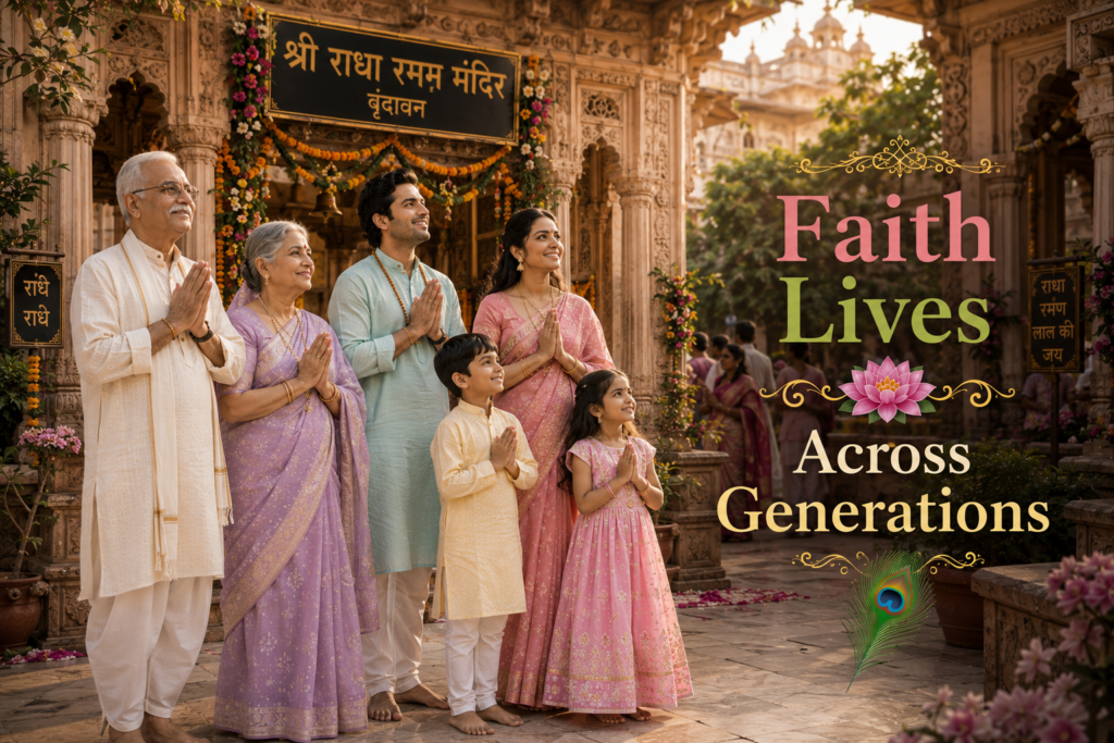 Radha Raman Temple Family Outfit Guide