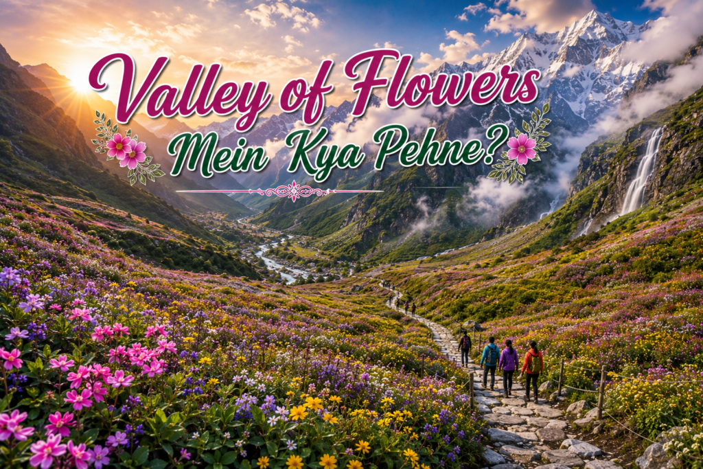 Couple Valley of Flowers Ghoomne Jaye To Kya Pehne