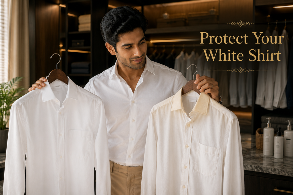 White Shirt Jaldi Yellow Kyu Ho Jaati Hai