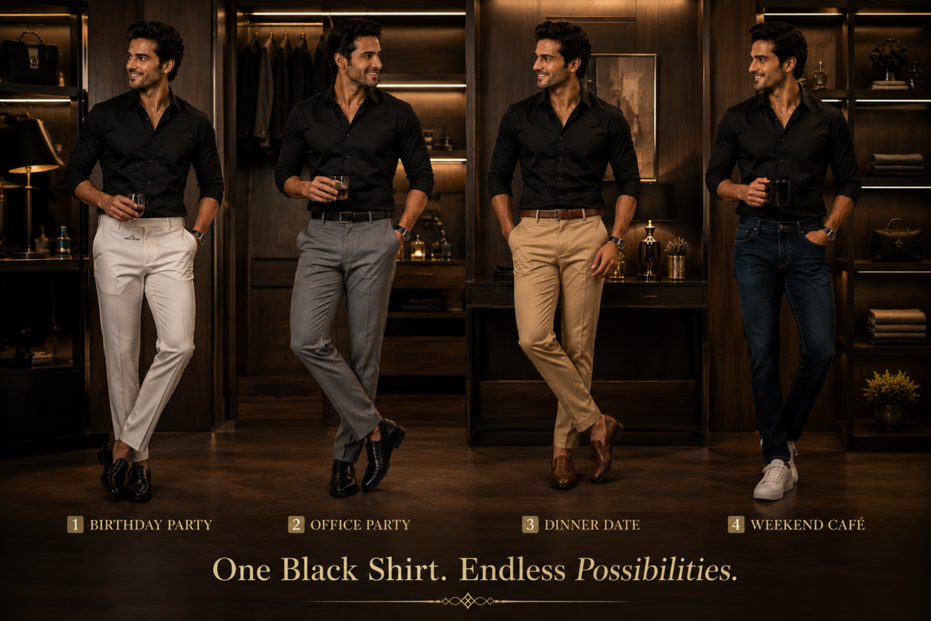 Black Shirt Ke Sath Kaun Se Shoes Pehne Chahiye