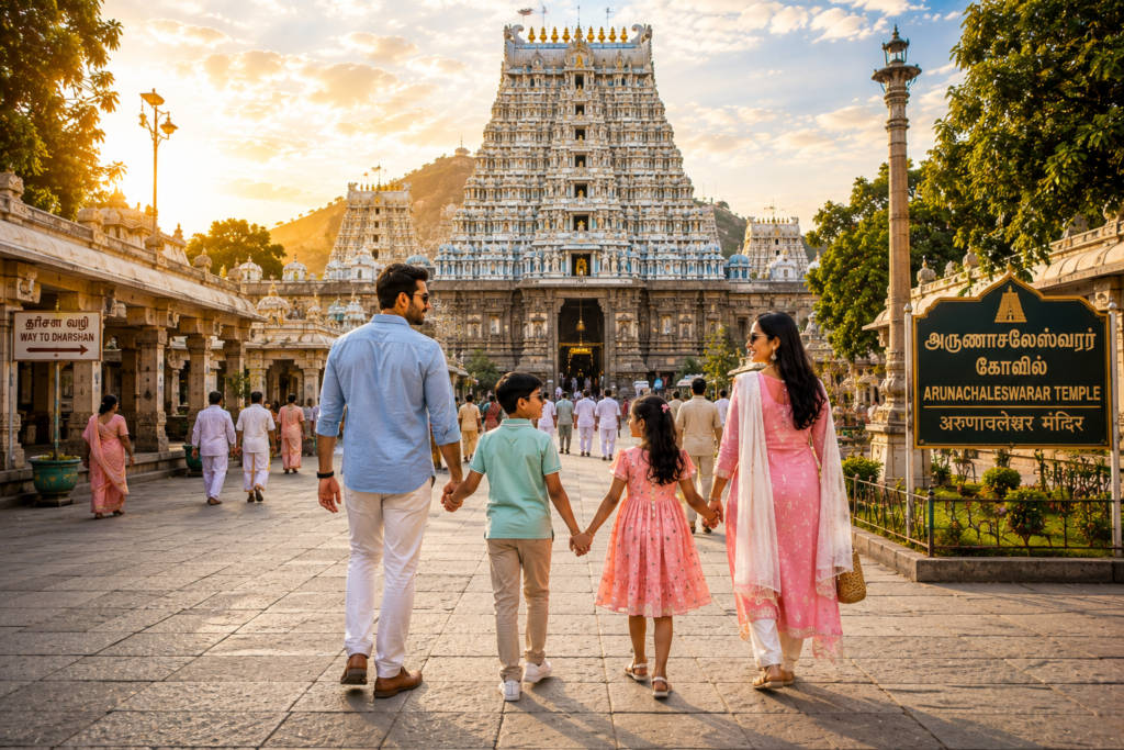 Family Outfit Ideas For Arunachaleswarar Temple