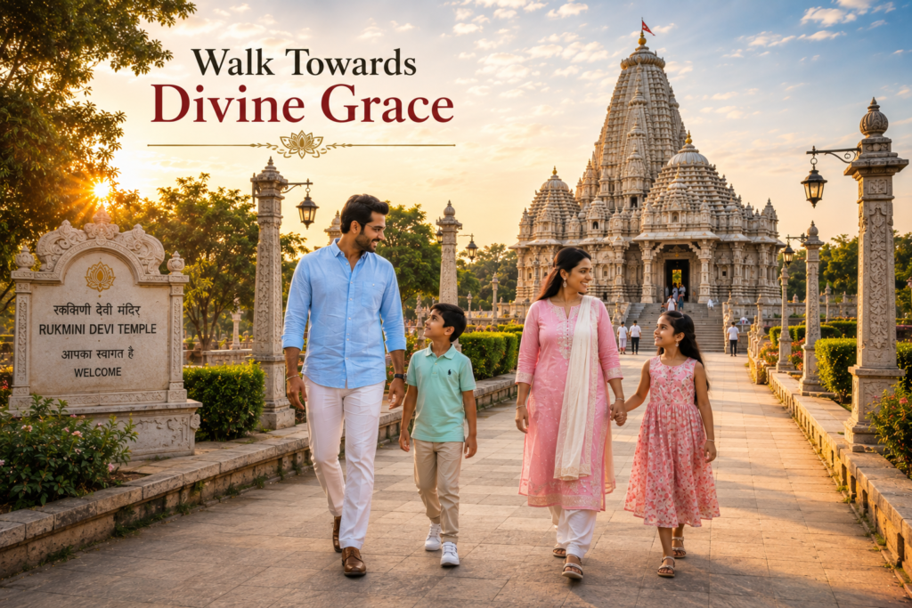 Family Outfit Ideas For Rukmini Devi Temple