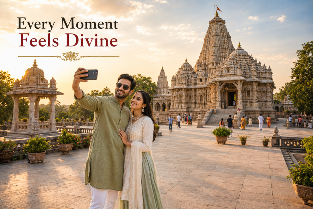 Couple Outfit Ideas For Rukmini Devi Temple