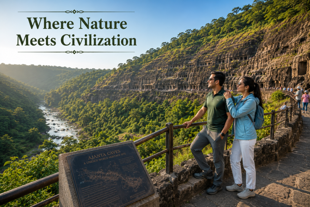 Couple Outfit Ideas For Ajanta Caves