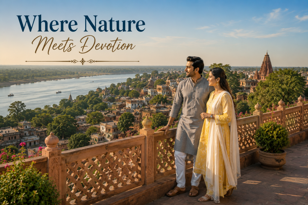 Couple Outfit Ideas for Madan Mohan Temple