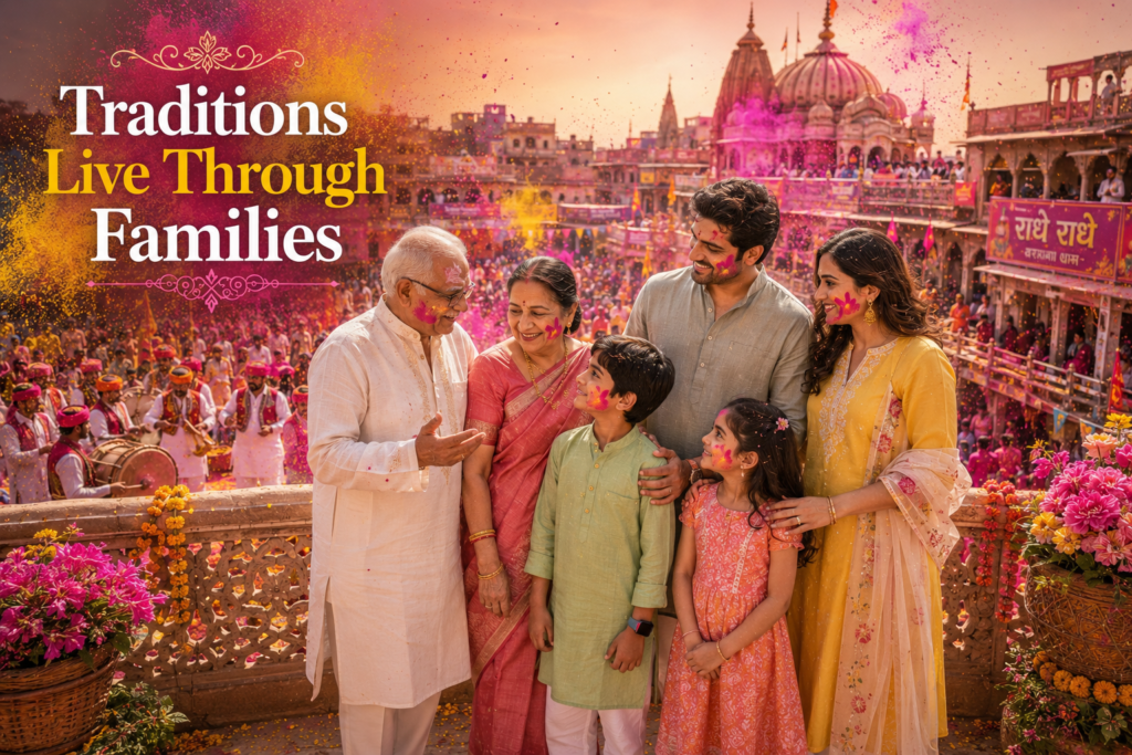 Barsana Lathmar Holi Family Outfit Ideas