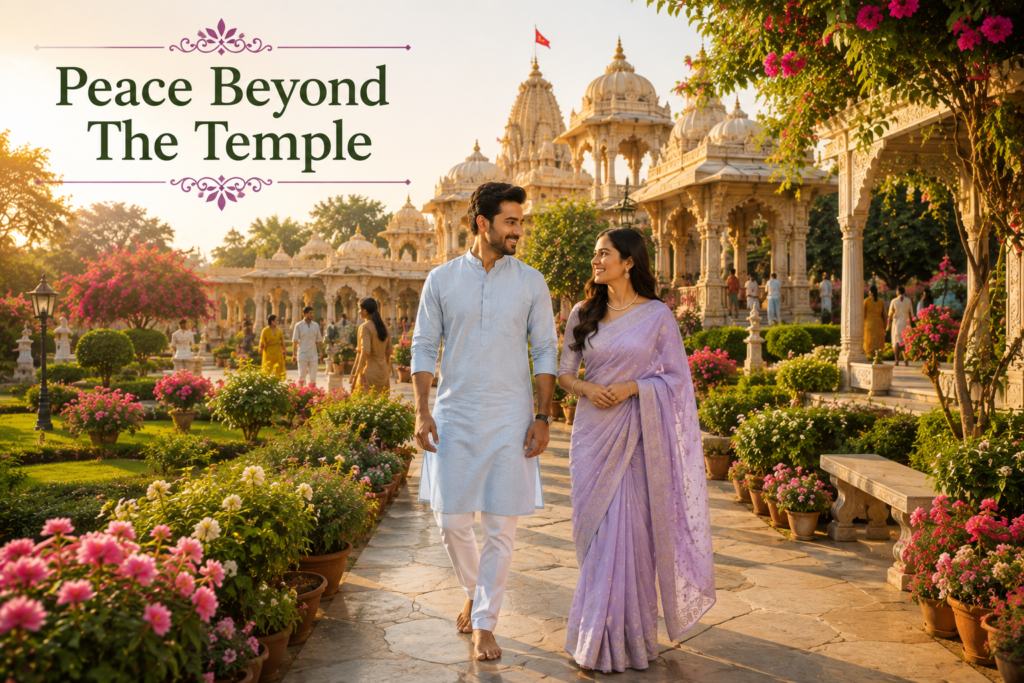 Couple Outfit Ideas for Daksh Mahadev Temple