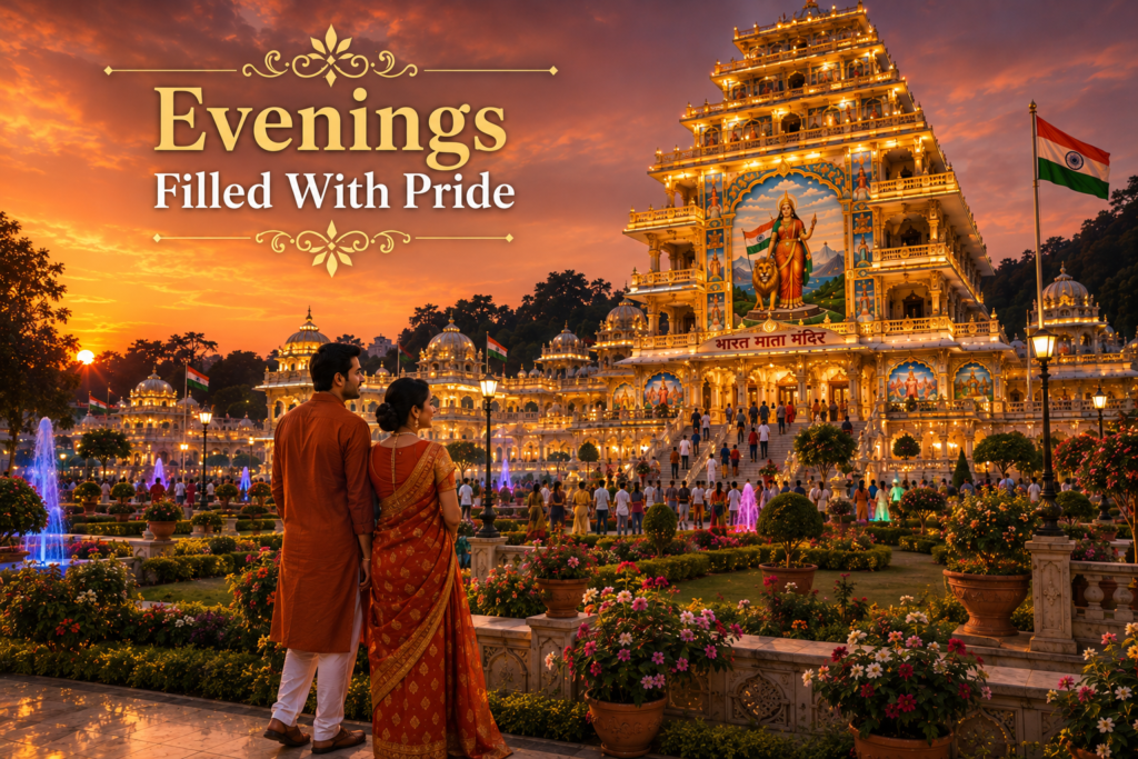 Couple Outfit Ideas For Bharat Mata Mandir