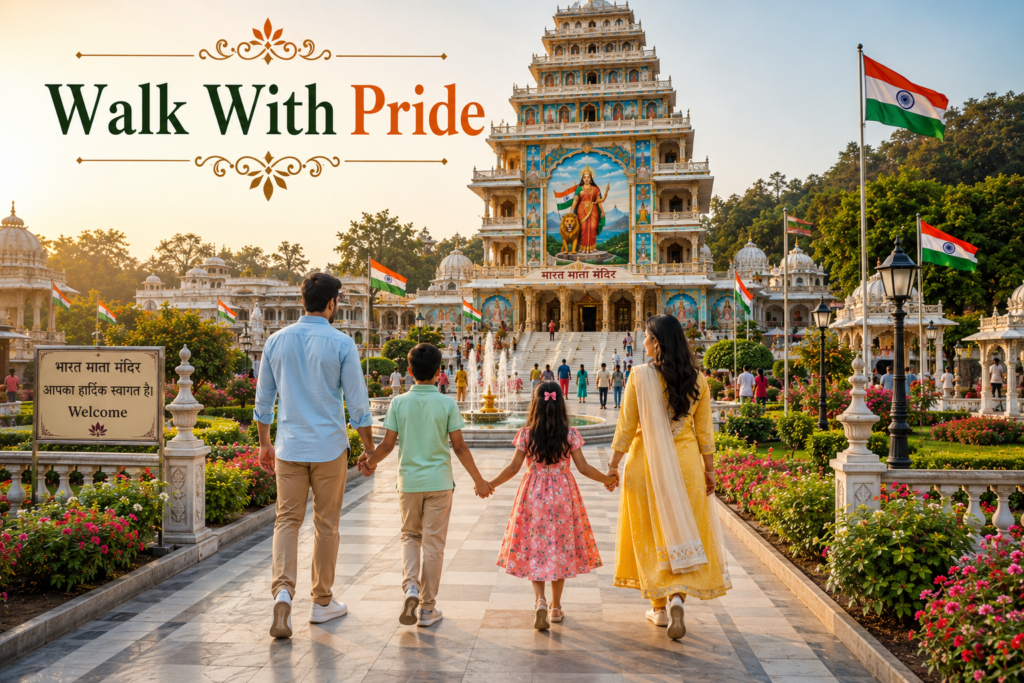 Family Outfit Guide For Bharat Mata Mandir