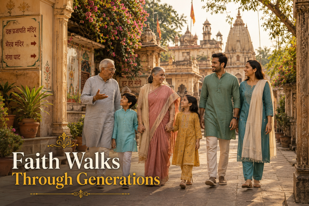 Kankhal Family Temple Tour Outfit