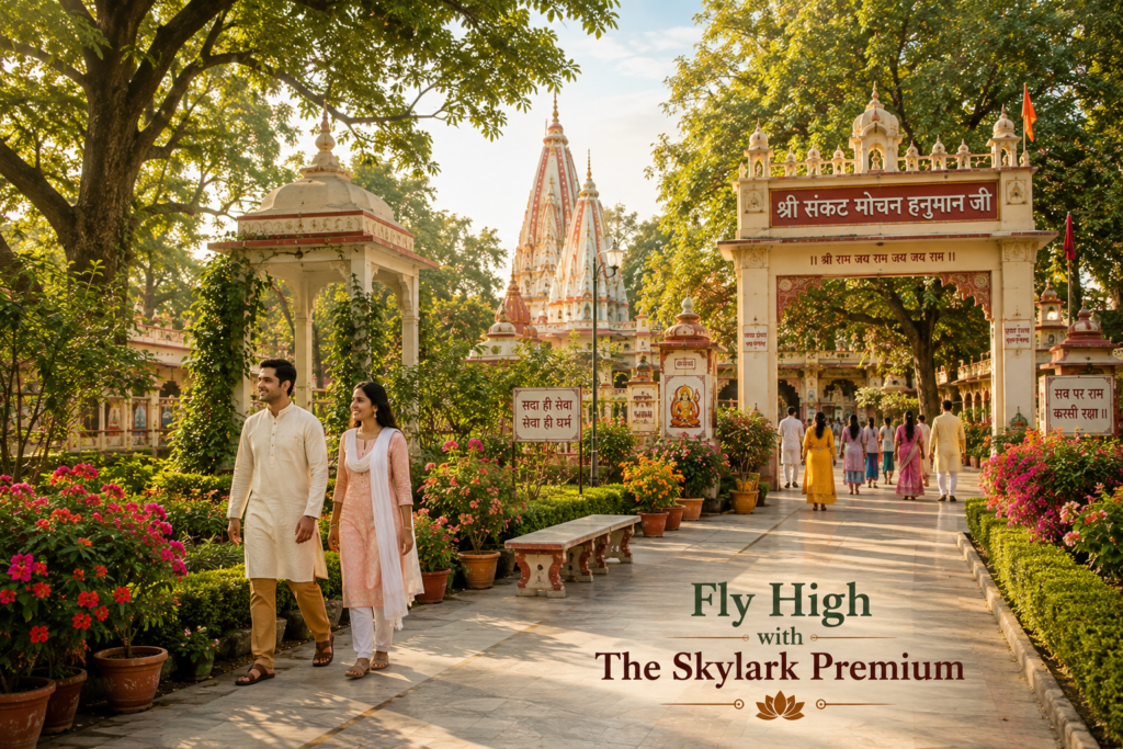 Couple Outfit Ideas For Sankat Mochan Hanuman Temple
