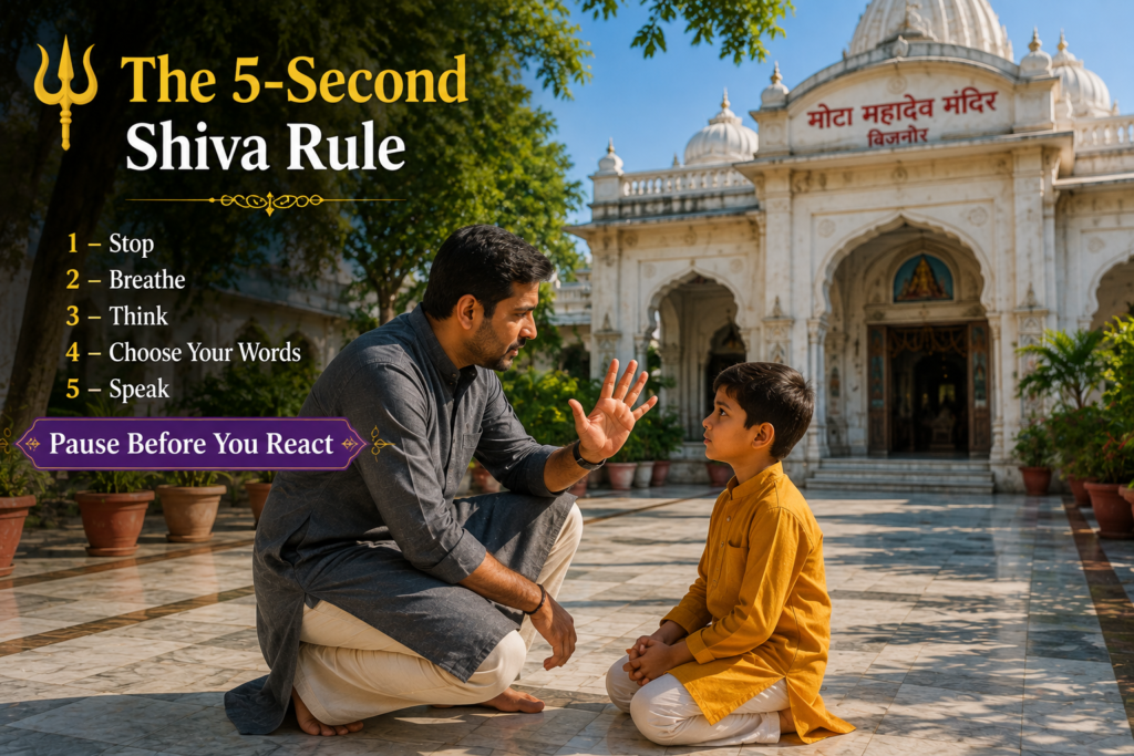 Mota Mahadev Temple me bachchon ko kya sikhayein?