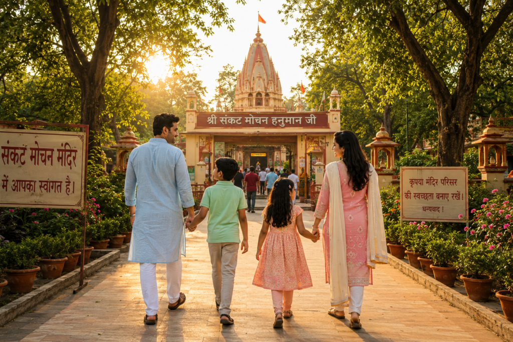 Sankat Mochan Hanuman Temple Mein Men Kya Pehne