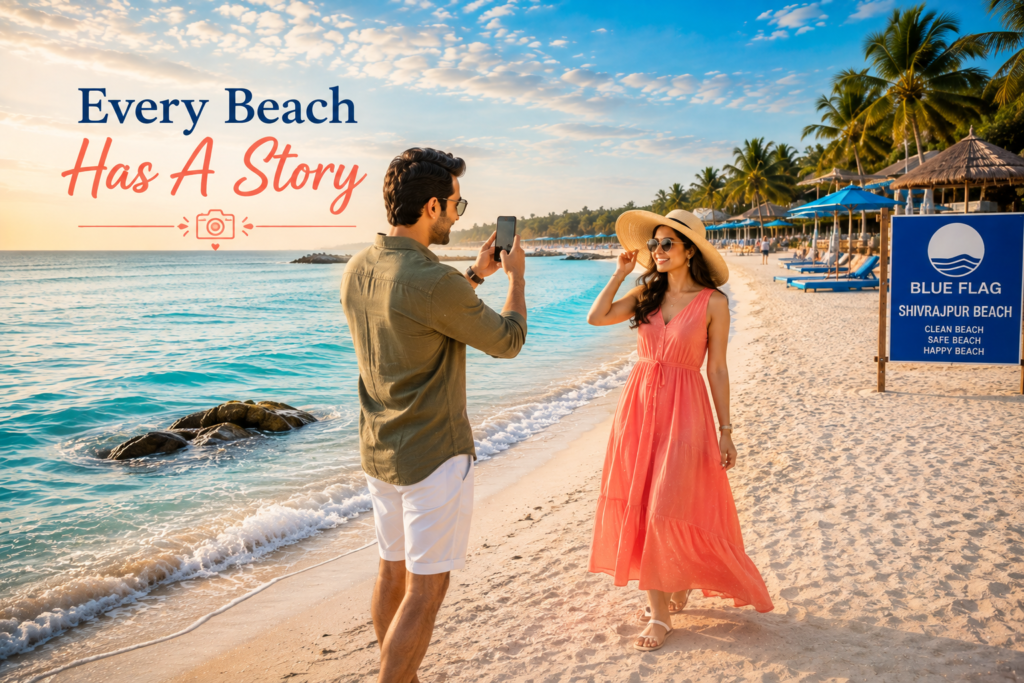 Couple Outfit Ideas For Shivrajpur Beach