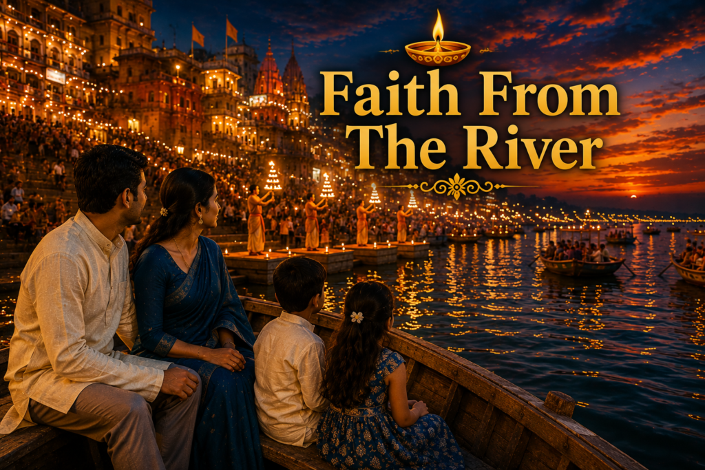 Family Outfit Ideas For Ganga Aarti